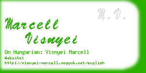 marcell visnyei business card
